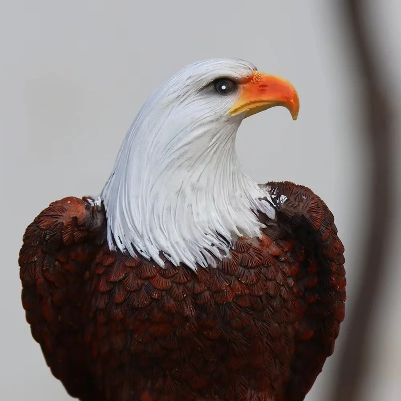 SM22511 Solar Eagle Bird Resin Statue Garden Stake Light_5