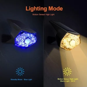 SM22520 Set of 2 ABS Plastic Solar Wall Spotlights