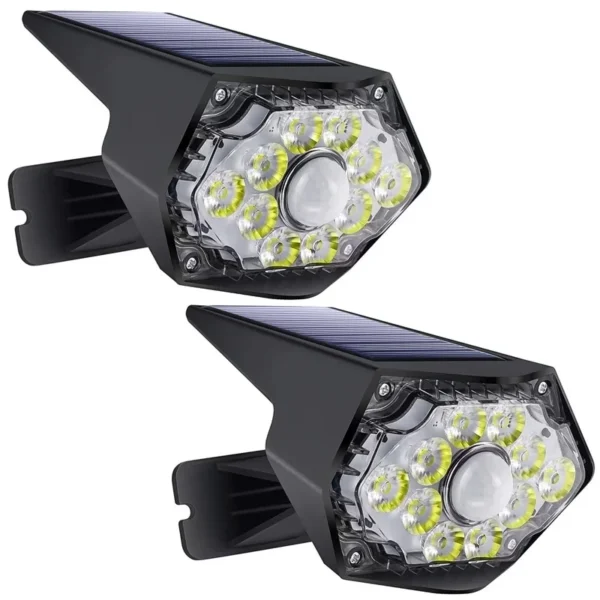 SM22520 Set of 2 ABS Plastic Solar Wall Spotlights_4