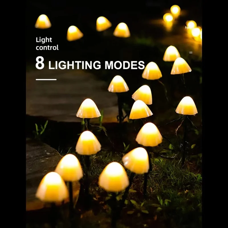 SM22528 20LED PP Plastic Mushroom Solar String Light_3_20251010_142403