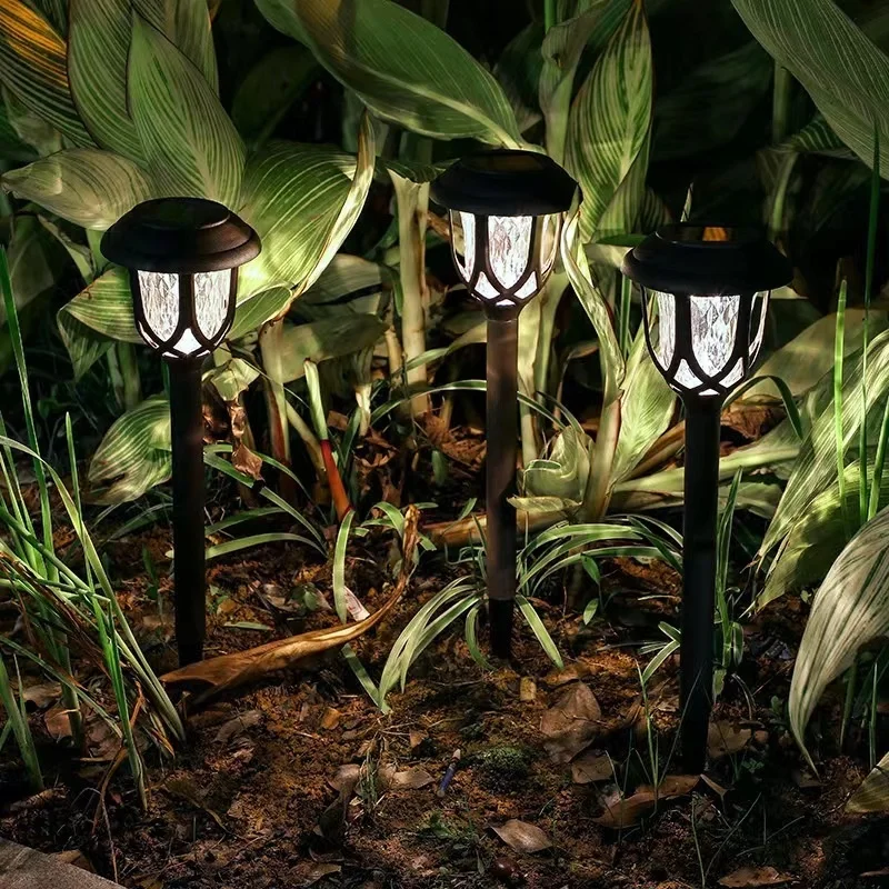 SM22529 Set of 10 ABS Plastic Solar Pathway Stake Light Lanterns_4