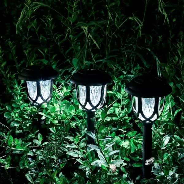 SM22529 Set of 10 ABS Plastic Solar Pathway Stake Light Lanterns_7