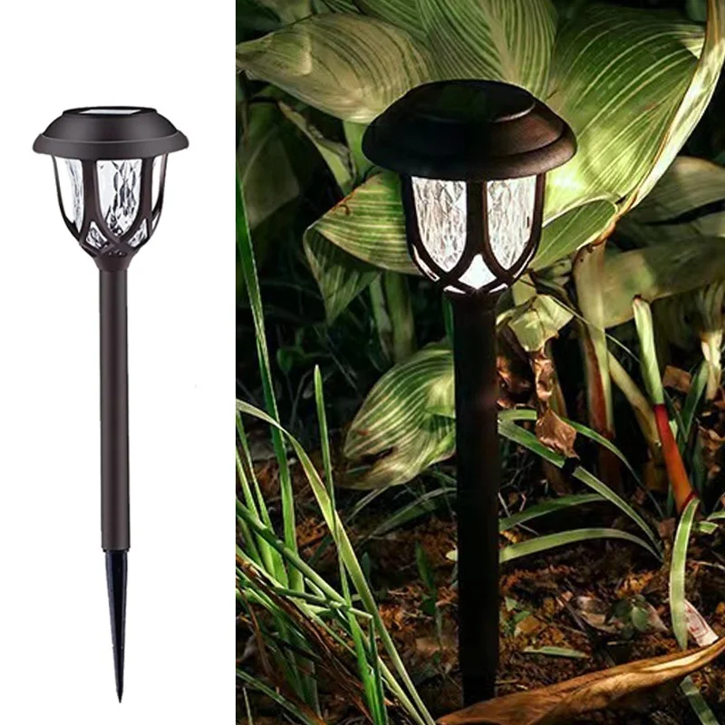 SM22529 Set of 10 ABS Plastic Solar Pathway Stake Light Lanterns_8