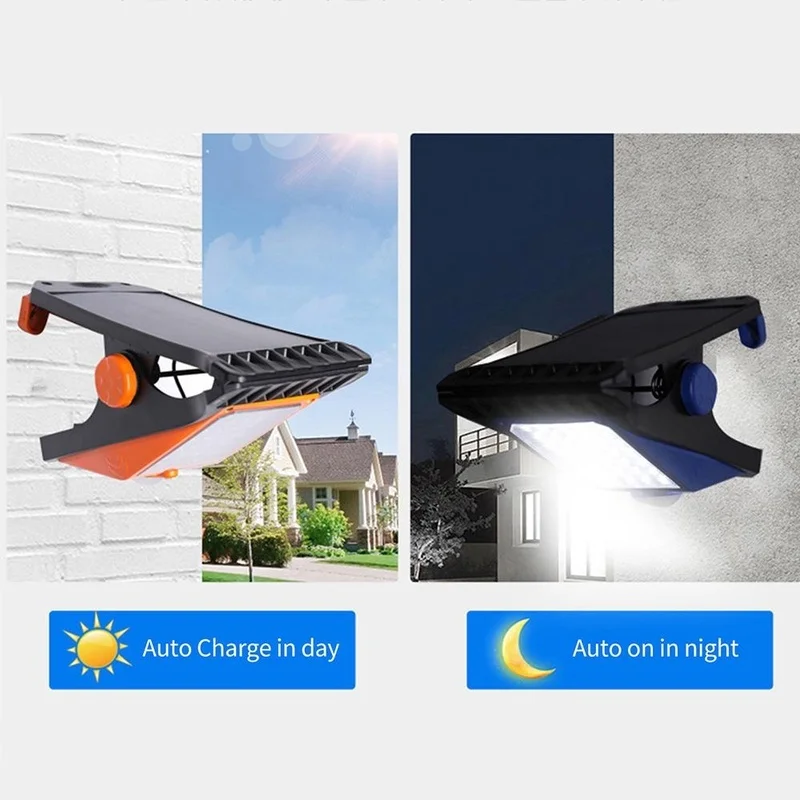 SM22533 ABS Plastic 45-LED Solar Motion Sensor Clip-On Lamp