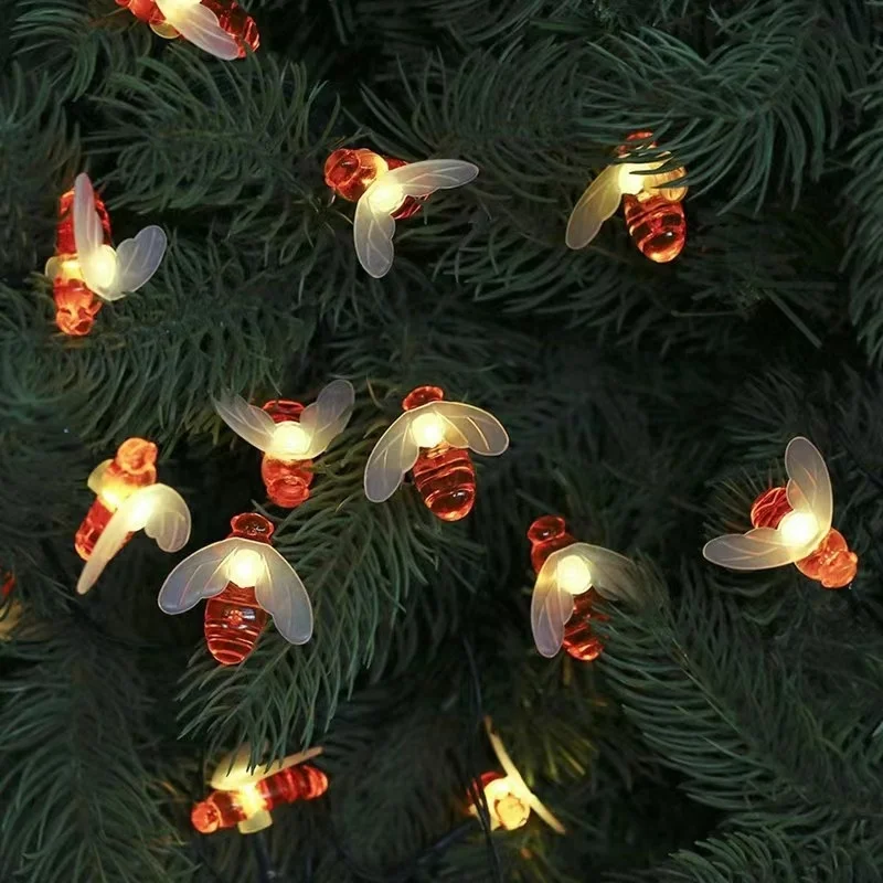 SM22713 Plastic PP Honeybee 30LED Solar Animal String Light_2_20251010_142404