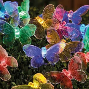 SM22714 20LED Solar Butterfly String Light Plastic PP Animal_1