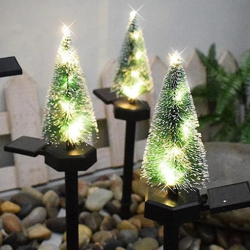 SM22821 Plastic PP Solar LED Christmas Tree Stake Light_2