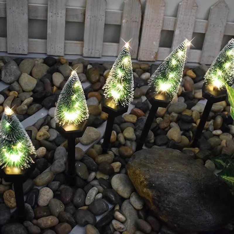 SM22821 Plastic PP Solar LED Christmas Tree Stake Light_4
