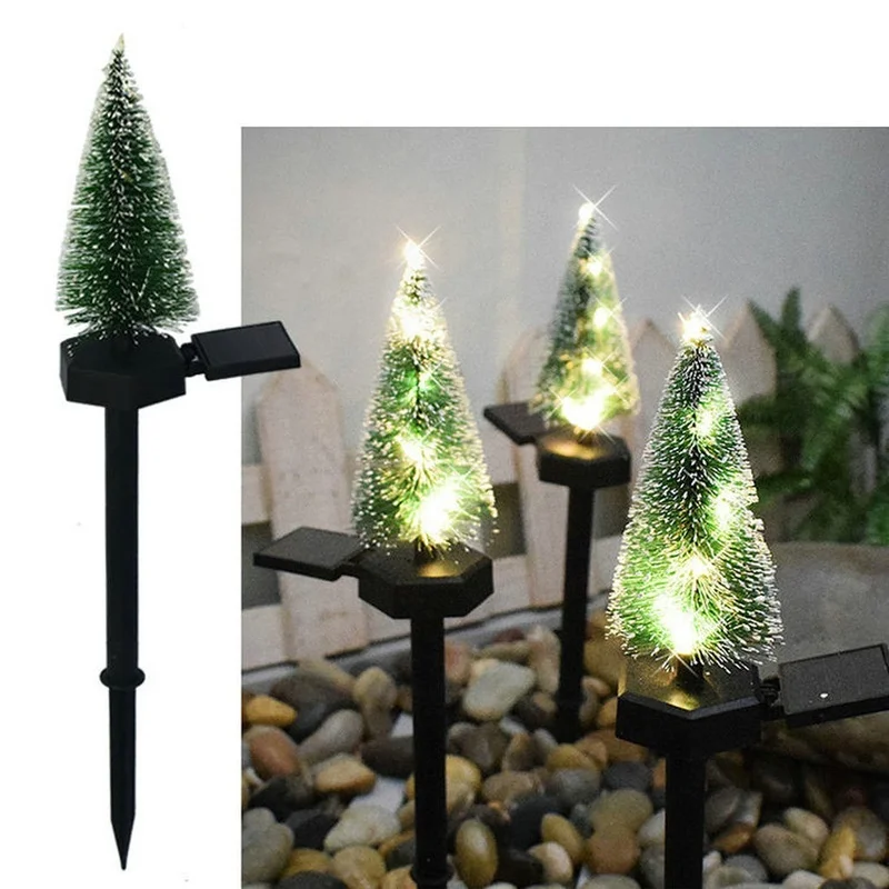 SM22821 Plastic PP Solar LED Christmas Tree Stake Light_5