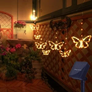 SM22899 Plastic PS Solar Butterfly Fairy String Light Animal_3