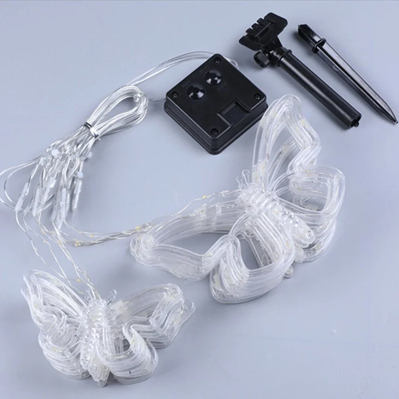 SM22899 Plastic PS Solar Butterfly Fairy String Light Animal_6