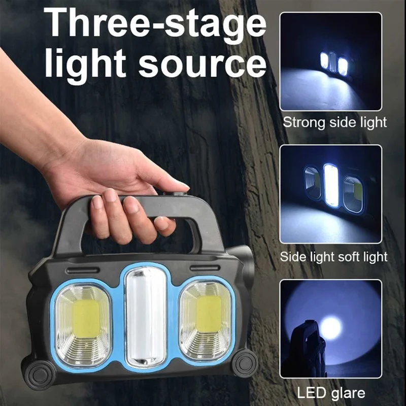 SM22927 ABS Plastic Solar Rechargeable COB Tabletop Work Lamp_4
