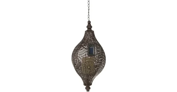 SM22949 Solar Hanging Metal Iron Lantern