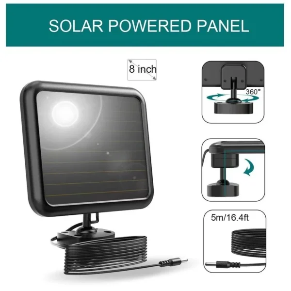 SM22988 ABS Plastic 100 LED Solar Motion Sensor Wall Light