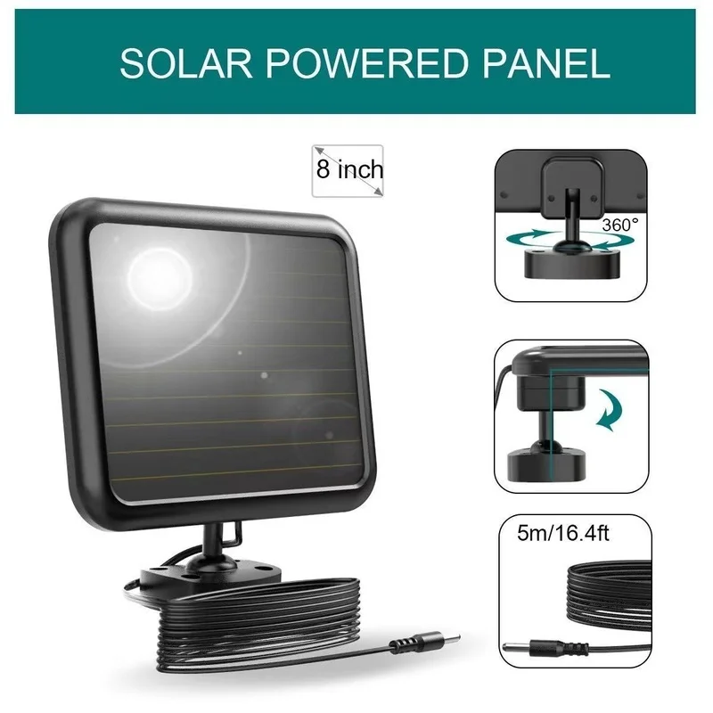 SM22988 ABS Plastic 100 LED Solar Motion Sensor Wall Light