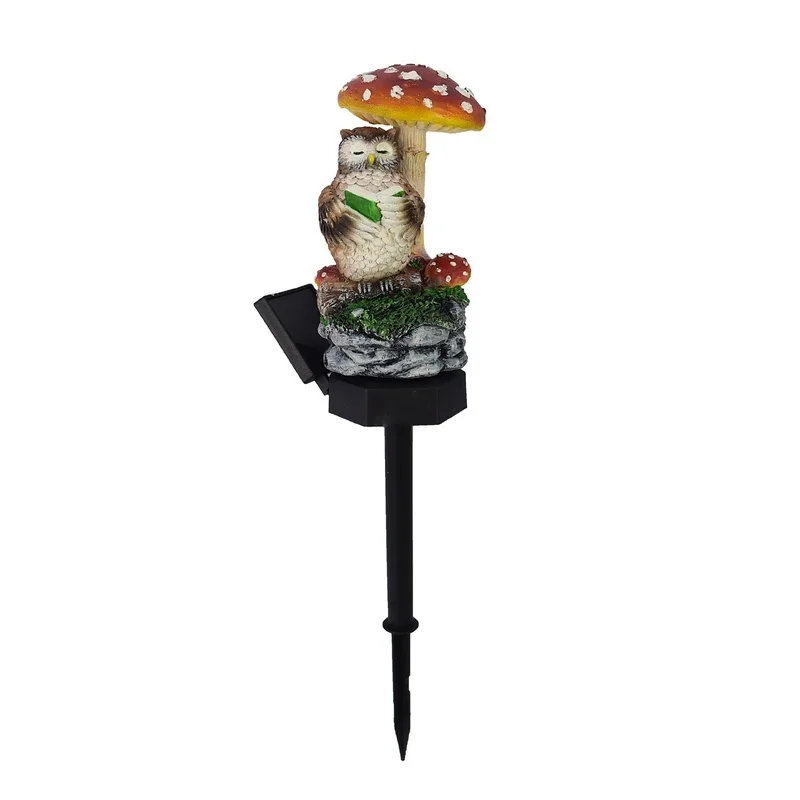 SM230006 Solar Mushroom Resin Statue Freestanding Light_2_20251010_142404