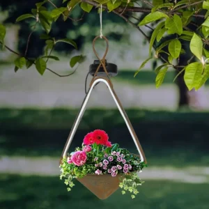 SM23010 Metal Iron Hanging Solar Flower Pot