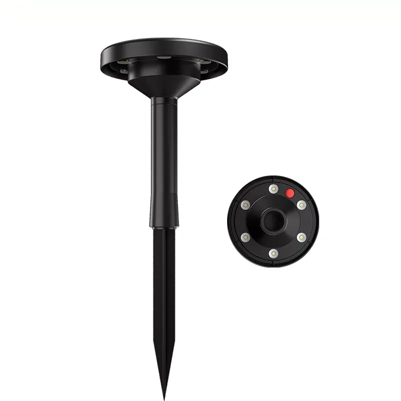 SM23027 ABS Plastic Solar Garden Stake Light Globe Disk Bulb_2