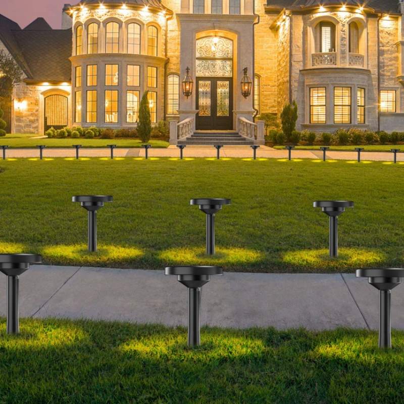 sm23027 abs plastic solar garden stake light globe disk bulb