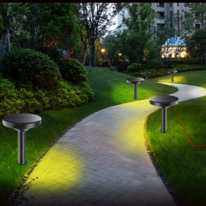 sm23027 abs plastic solar garden stake light globe disk bulb