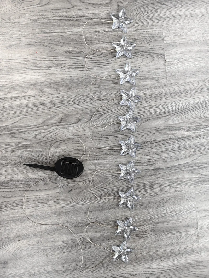 SM231016 PP Plastic 10-LED Star Solar String Light_2