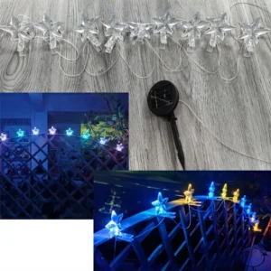 SM231017 PP Plastic 10-LED Star Solar Clip String Light_3