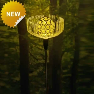 SM231020 Hollow Out Plastic PP Decorative Solar Stake Light