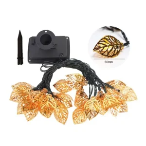 SM231029 20LED Plastic PP Metal Iron Leaf Solar String Light_1_20251010_142404