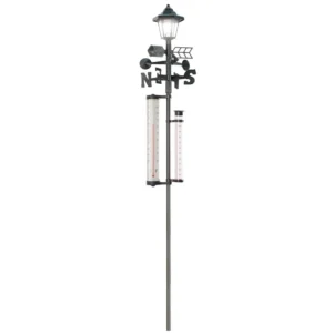 SM231085 5-in-1 Plastic PP Garden Weather Station Stake Light