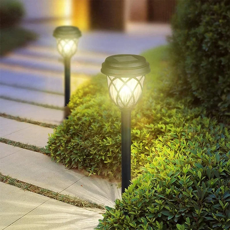 SM231100 Mesh Plastic PP Solar Stake Lights, Set of 6pcs