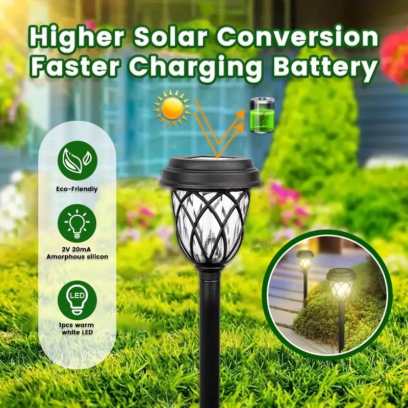 SM231100 Mesh Plastic PP Solar Stake Lights, Set of 6pcs_6