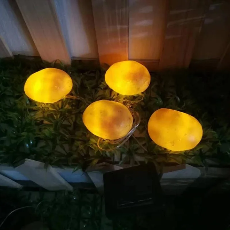 SM231130 Small Silver 4-in-1 Stone Imitation Resin Statue with Smooth Minimalist Design, Solar Freestanding Light_1_20251010_142404