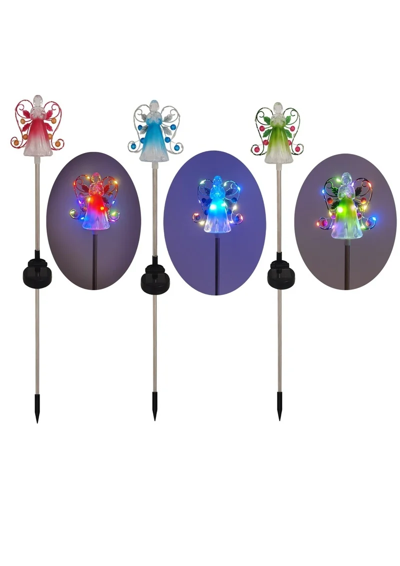SM231162 PP Plastic Solar Angel Stake Light