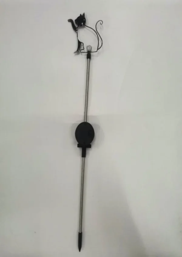 SM231215 Plastic PP Cat-Shaped Solar Stake Light
