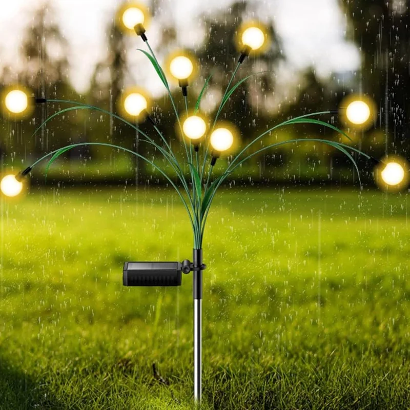 SM231219 ABS Plastic 10 LED Firefly Animal Shape Solar Stake Light_2