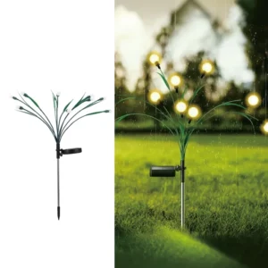 SM231219 ABS Plastic 10 LED Firefly Animal Shape Solar Stake Light_3