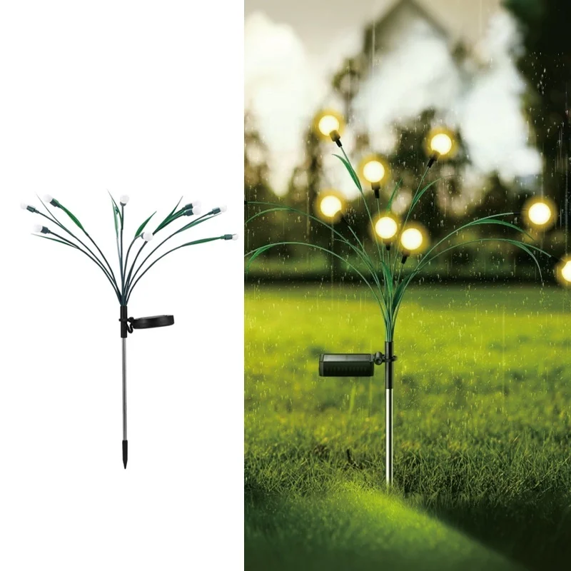 SM231219 ABS Plastic 10 LED Firefly Animal Shape Solar Stake Light_3