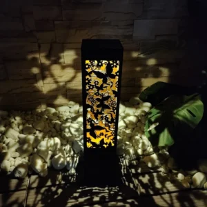 SM231269 PP Plastic Decorative Butterfly Animal Shape Solar Garden Stake Light