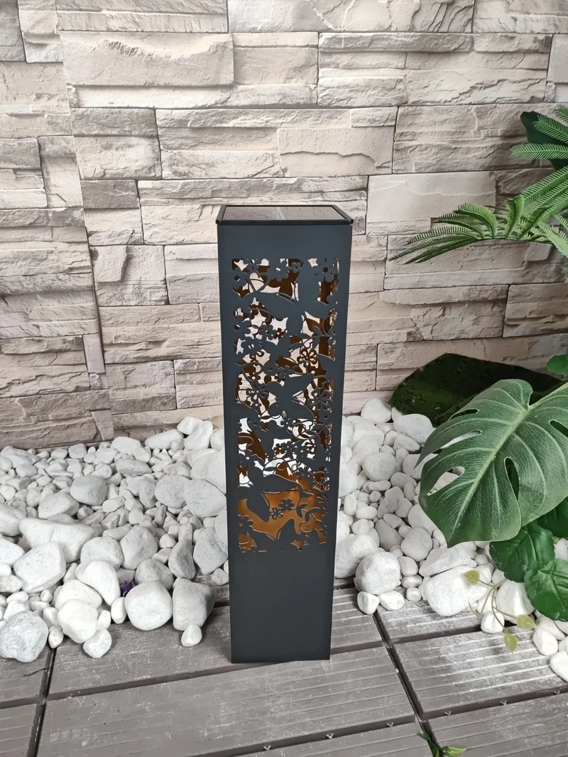 SM231269 PP Plastic Decorative Butterfly Animal Shape Solar Garden Stake Light_2
