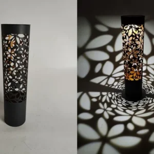 SM231270 Metal Iron+ Plastic PP Solar Decorative Floral Path Tabletop Flower Light