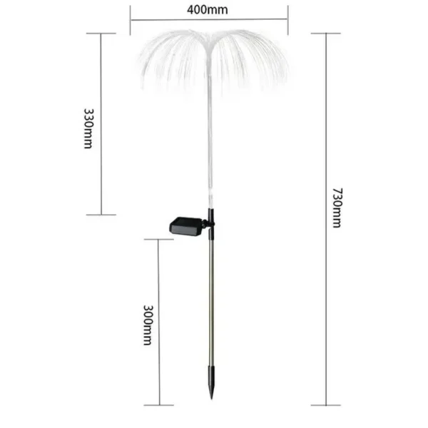 SM231336 Jellyfish Solar Stake Lights, Optical fiber Set of 2 Pieces_2