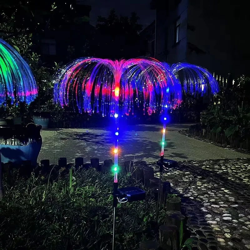 SM231336 Jellyfish Solar Stake Lights, Optical fiber Set of 2 Pieces_3