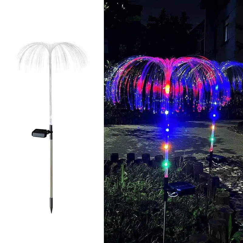 SM231336 Jellyfish Solar Stake Lights, Optical fiber Set of 2 Pieces_7