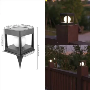 SM231349 ABS Plastic Square Garden Solar Stake Light