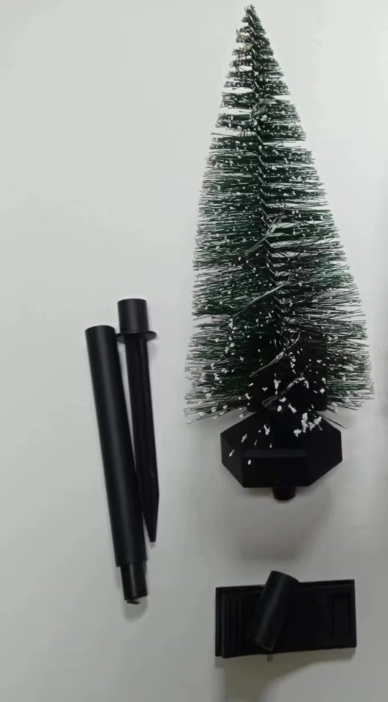 SM23176 2-in-1 Plastic PP Christmas Tree LED Stake Light