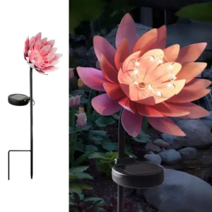 SM23187 Plastic PP Lotus Flower Solar Stake Light_3_20251010_142404