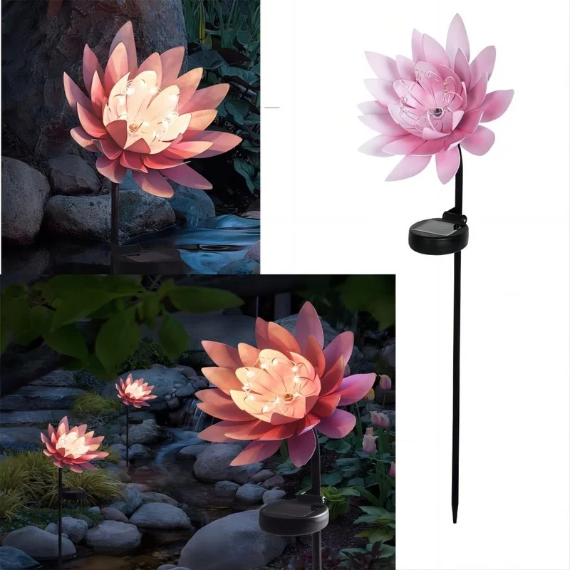 SM23187 Plastic PP Lotus Flower Solar Stake Light_4_20251010_142404