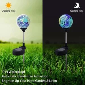 SM23188 PP Plastic Mosaic Solar Stake Light_3