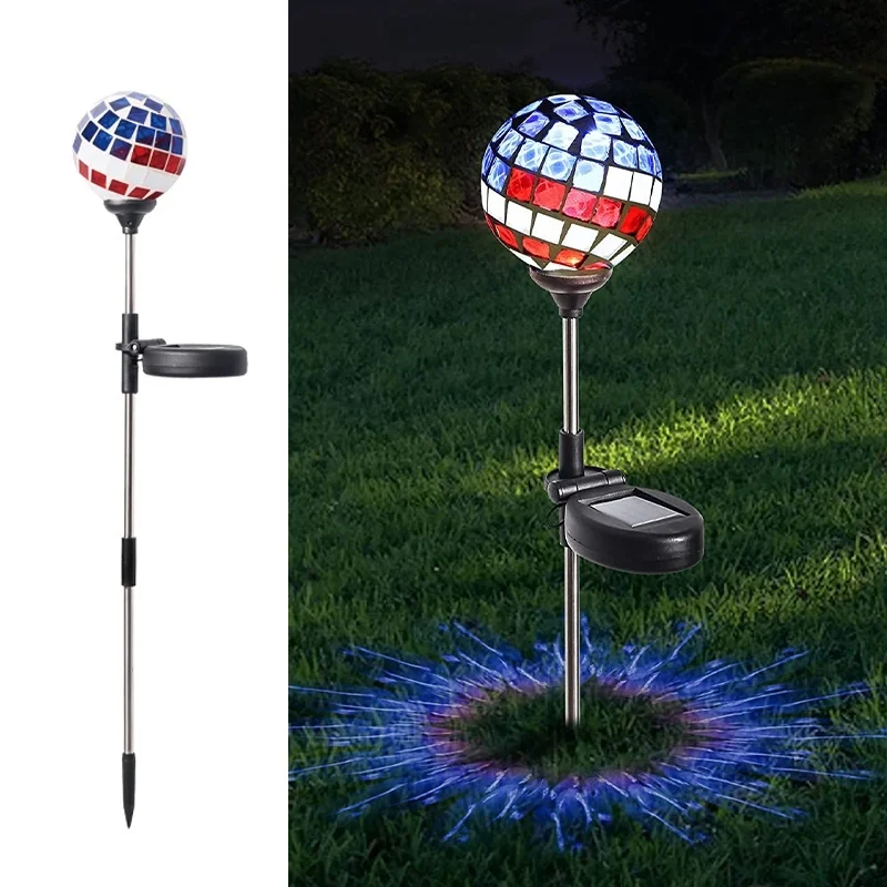 SM23189 Plastic PP Mosaic Solar Stake Light Not Visible_5