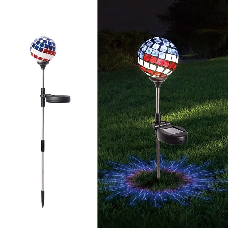 SM23189 Plastic PP Mosaic Solar Stake Light Not Visible_6
